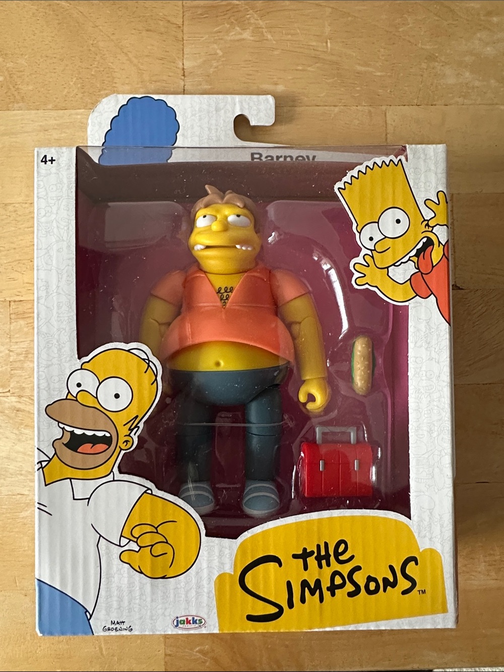The Simpsons 5 Inch Figure - Barney Gumble with Sub & Lunch Box